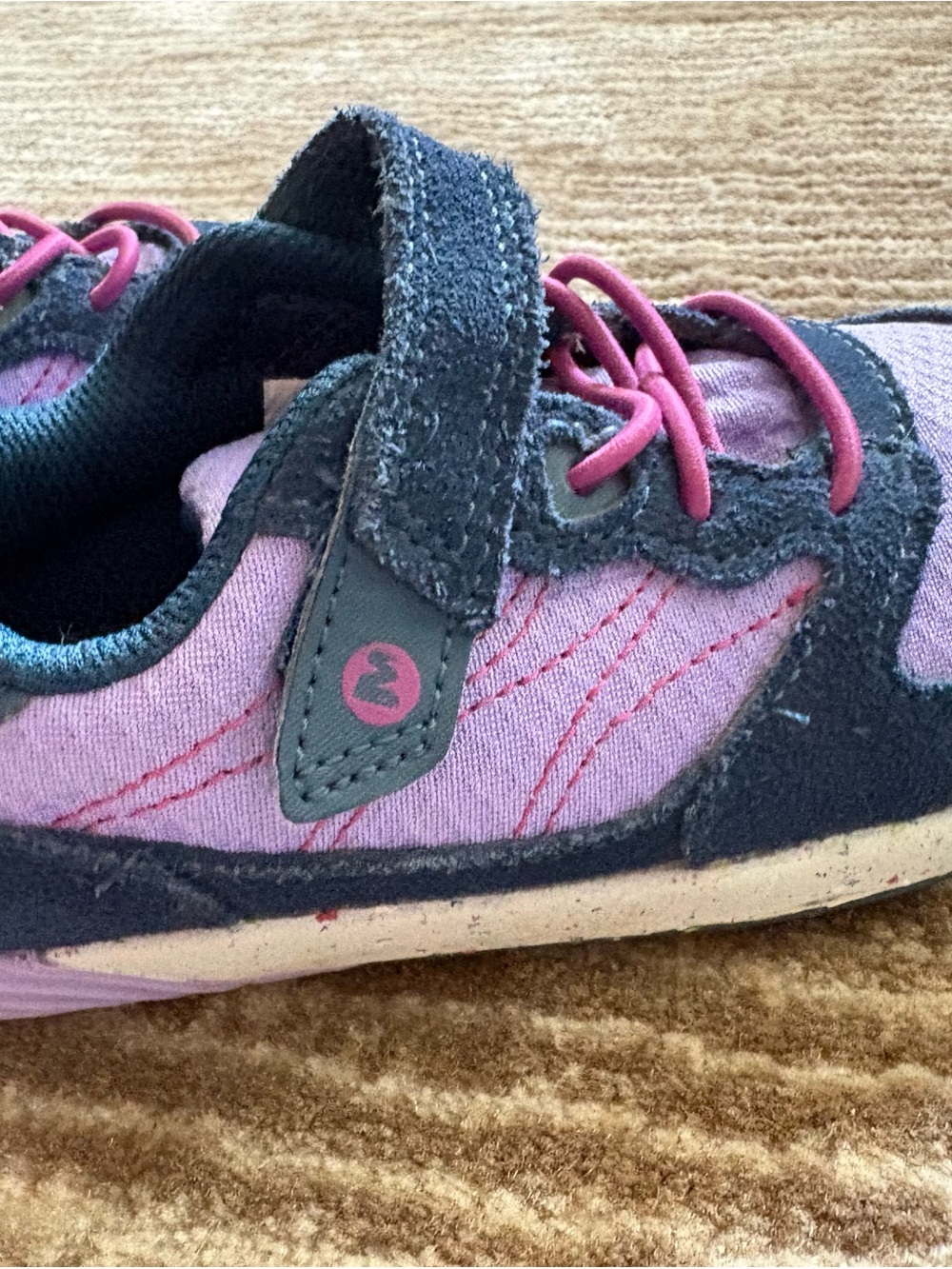 Kids Merrell Purple and Navy Active Sneaker 10W